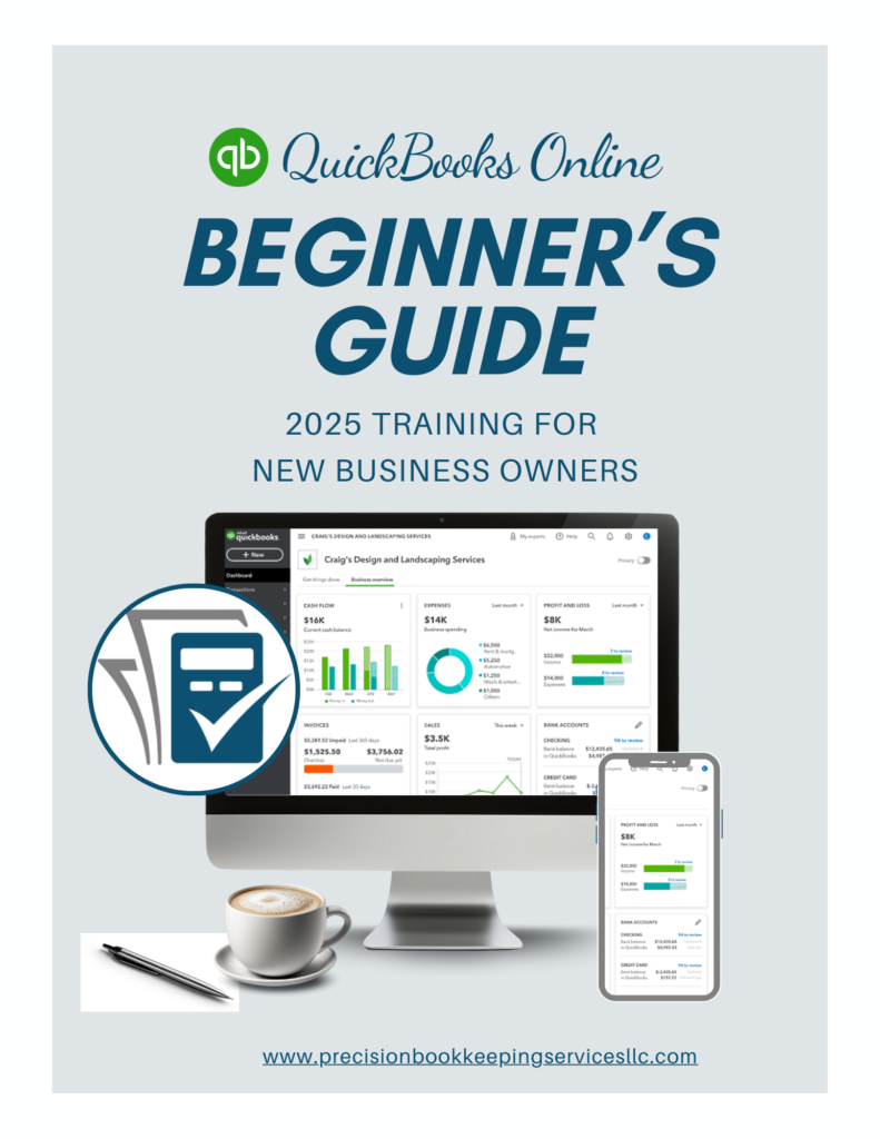 quickbooks online beginner's guide precision bookkeeping services llc
